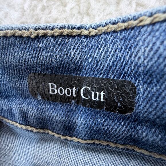 Judy Blue Boot Cut Jeans Women 14W Light Denim Stretch High Rise Casual Pockets - Picture 7 of 13